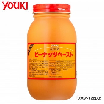 YOUKI ユウキ食品 ピーナッツペースト（花生醤） 800gx12個入り 212412