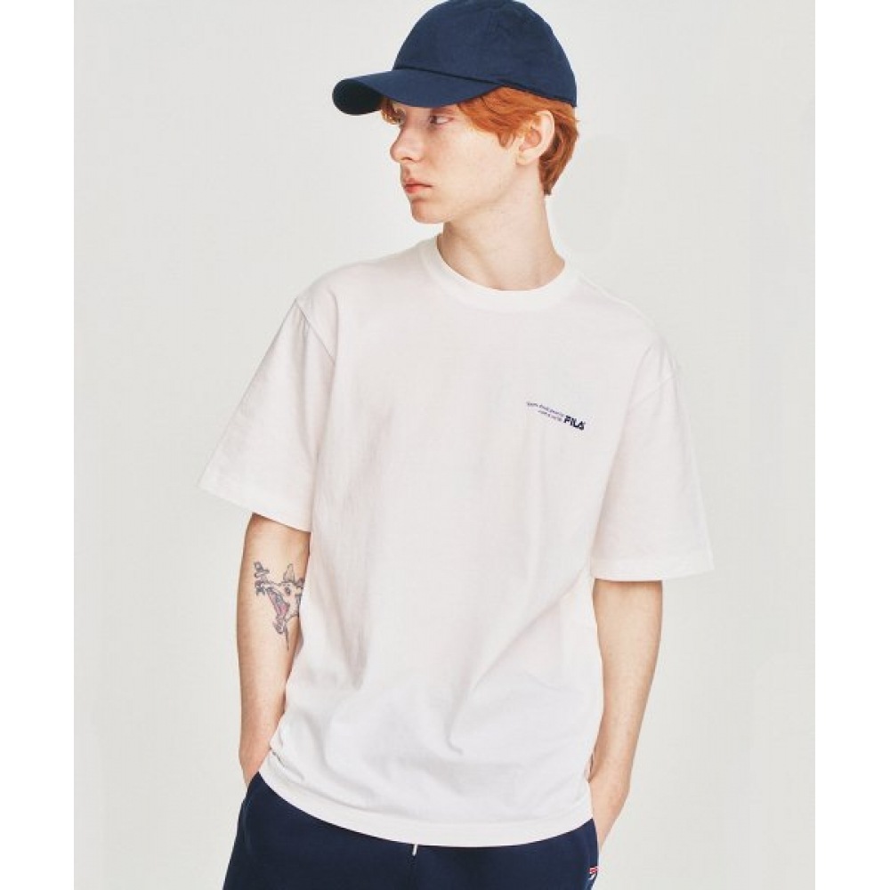 フィラ スポーツライフランニングショートスリーブ T シャツ (FE2RSF5102XOWH)