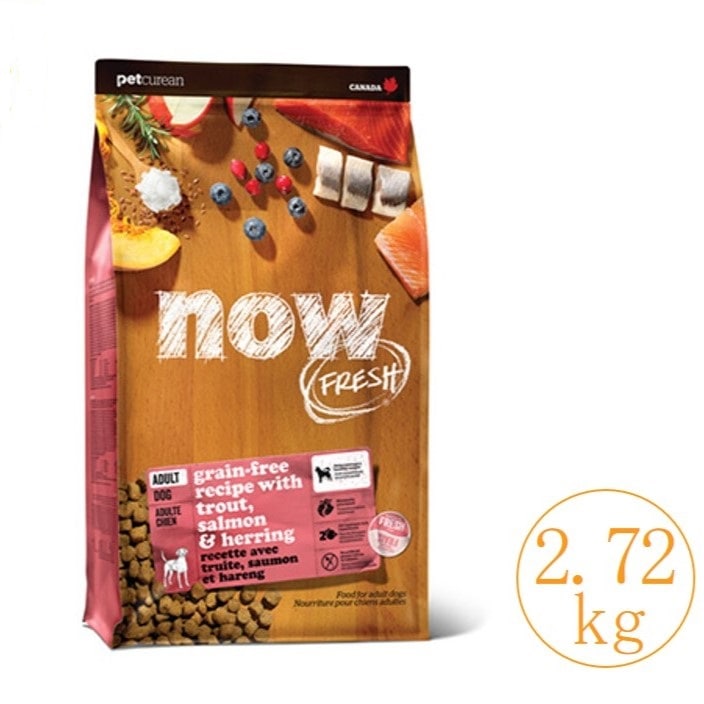 【正規品期限最新】ナウフレッシュ グレインフリー フィッシュアダルト 2.72kg ドッグフード ドライフード