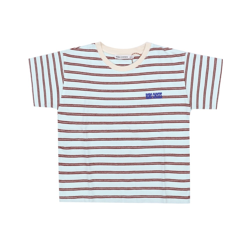 ボボ ショーズ ストライプ 子供半袖Tシャツ B126AC013 451