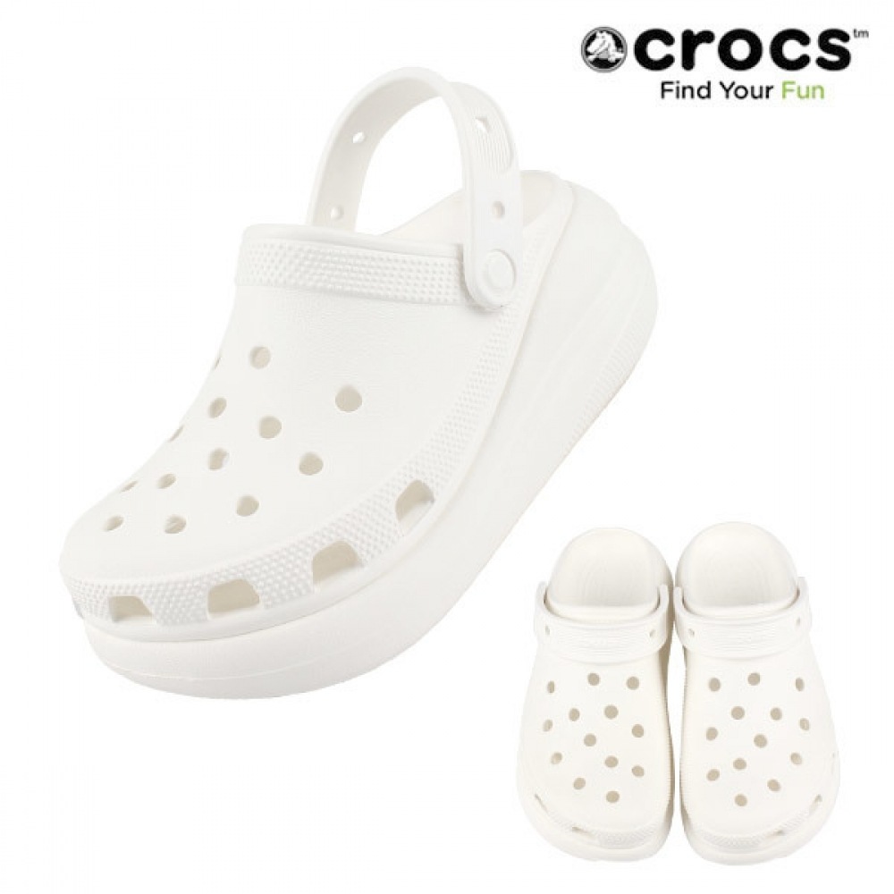 クロックス CROCS ユニセックスクラシッククラッシュクロッグ 207521-100 ホワイト