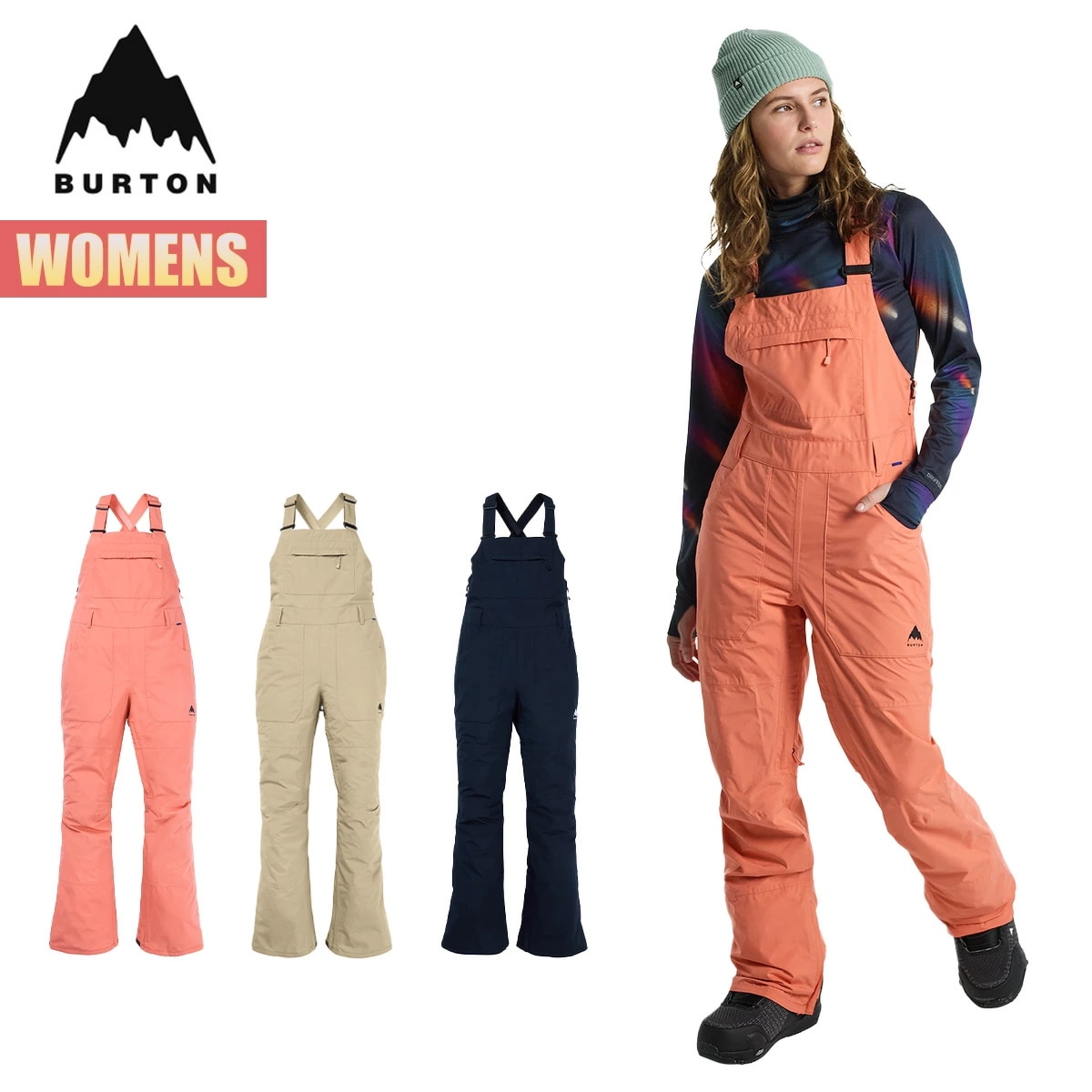 スノーボードウェア レディース ビブパンツ 24-25 アバロン ゴアテックス W25JP-220751 Womens Avalon GORE-TEX Bib Pant ウィメンズ