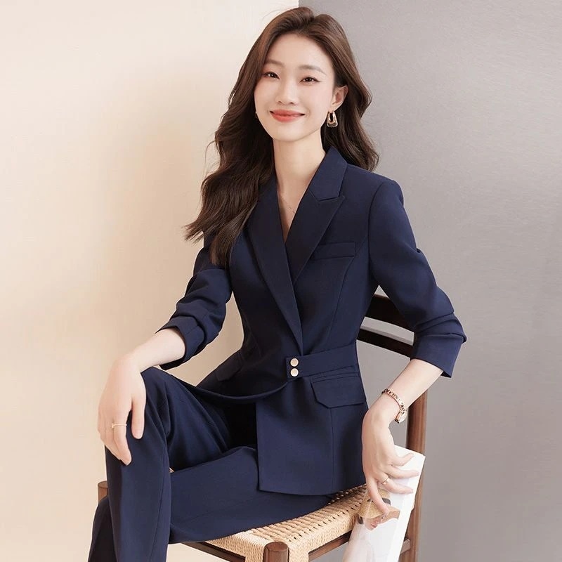 [本日限り激安SALE]二点セット 秋冬 OL職業服 スーツ着 グレー 通勤 スーツズボンスカートベストキャリアウーマン 涼しく楽ちんセットアップ韓国風ファッション セットアップ 品質良い