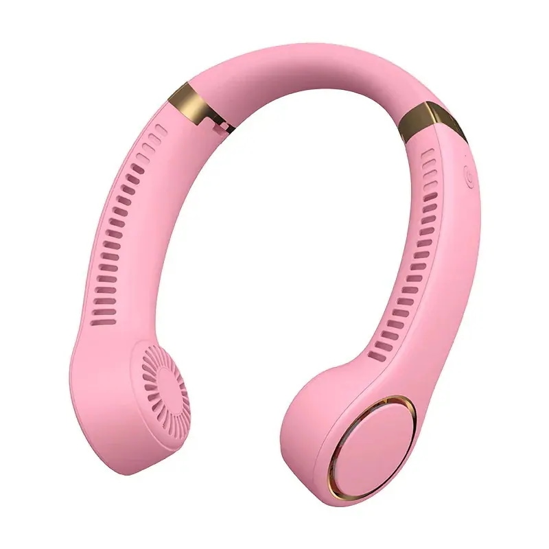 のファションの新型の首の小さいささい扇風機ポタクル携帯怠け者首掛首無葉小型ミニusbファンミニ扇風機