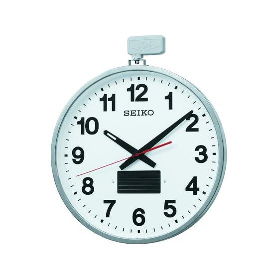 SEIKO/ソーラー屋外用大型電波掛時計 527×450×78 金属枠 セイコータイムクリエーション 3642011