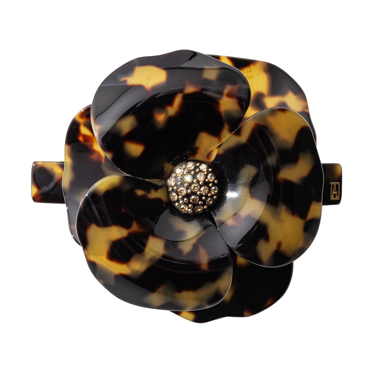 アクセサリー ヘアアクセサリー バレッタ フラワー 花 カメリア AA8-11886-18W CAMELIA TIMELESS レディース 髪留め ブラウン+ブラック