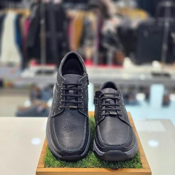 セーブゾーン04 男性用コンフォートカジュアルバンディングファーショートブーツ ブラック 3MCPSMXKR595 (S44155187)