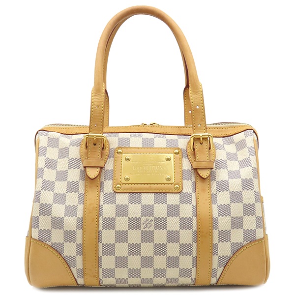 ルイヴィトン LOUIS VUITTON ハンドバッグ バークレー ダミエキャンバス ダミエアズール ゴールド金具 茶 ボストン N52001 DU1009【中古】