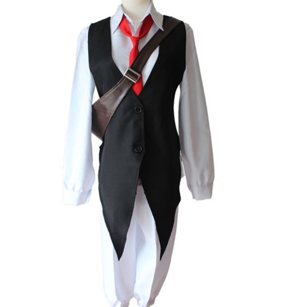 七つの大罪 風 メリオダス コスプレ衣装 5点セット コスチューム ショルダーバッグ付き サイズ S―XL