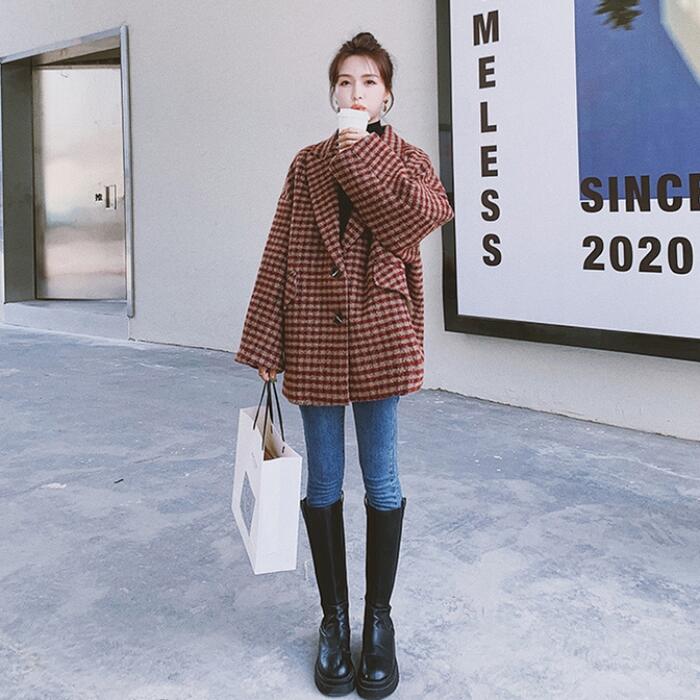 アウター コート ジャケット チェスターコート テーラード ギンガム チェック レディース エレガント きれいめ カジュアル 長袖 大人 フェミニン クラシカル レトロ おしゃれ オーバーサイズ ゆっ 5,273円