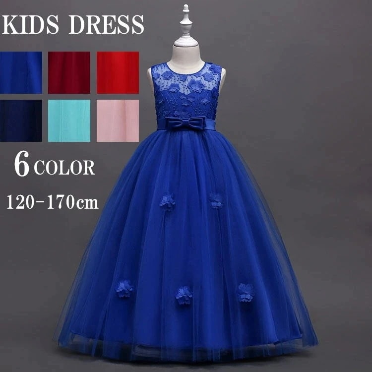 ピアノ発表会 ドレス 中学生 ワンピース ジュニアドレス 七五三 子供 ワンピース ピアノ発表会 女の子 ドレス フラワーガール 中学生 ワンピース ドレス 発表会 ロング キッズ中学生 160 17