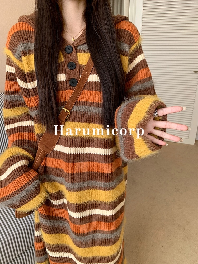 ニットワンピース レディース 20代40代 きれいめ 春秋冬 長袖 ワンピースフード付き ボーダーワンピース ママワンピース パーティードレス お呼ばれ 大きいサイズ 体型カバー おしゃれ 可