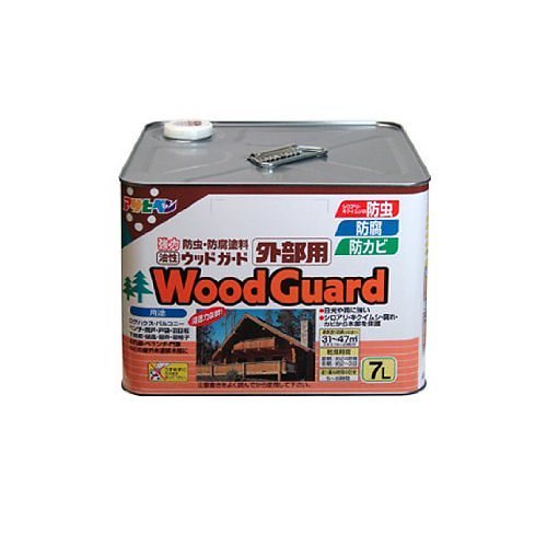 （まとめ買い）油性ウッドガード 外部用 7L パイン 15 [x3缶セット]