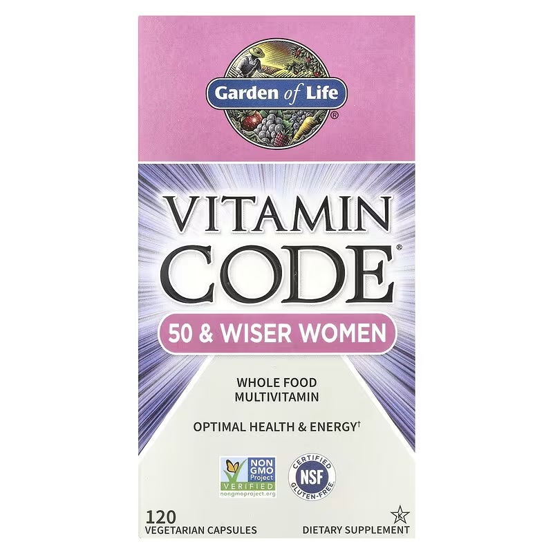 Vitamin Code（ビタミンコード） 50歳以上の女性向け 自然食品マルチビタミン ベジカプセル120粒