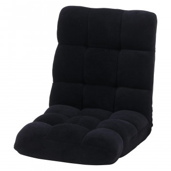 不二貿易　C/D:38147　ふわもこ　フロアチェア　BK　0193Z