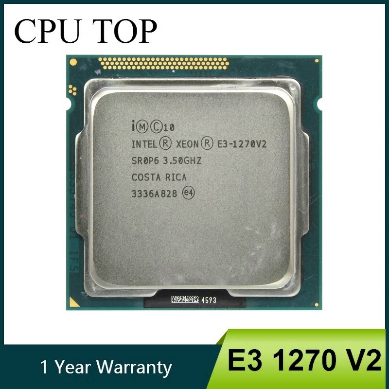 Intel Xeon E3 1270 V2 3.5GHz LGA 11558MBクアッドコアCPUプ
