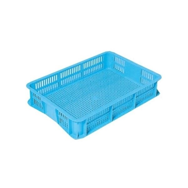 5個セット リステナー/網目コンテナボックス MB-10 ブルー メッシュ構造 みかん 果物 野菜等収穫 保管 保存 物流