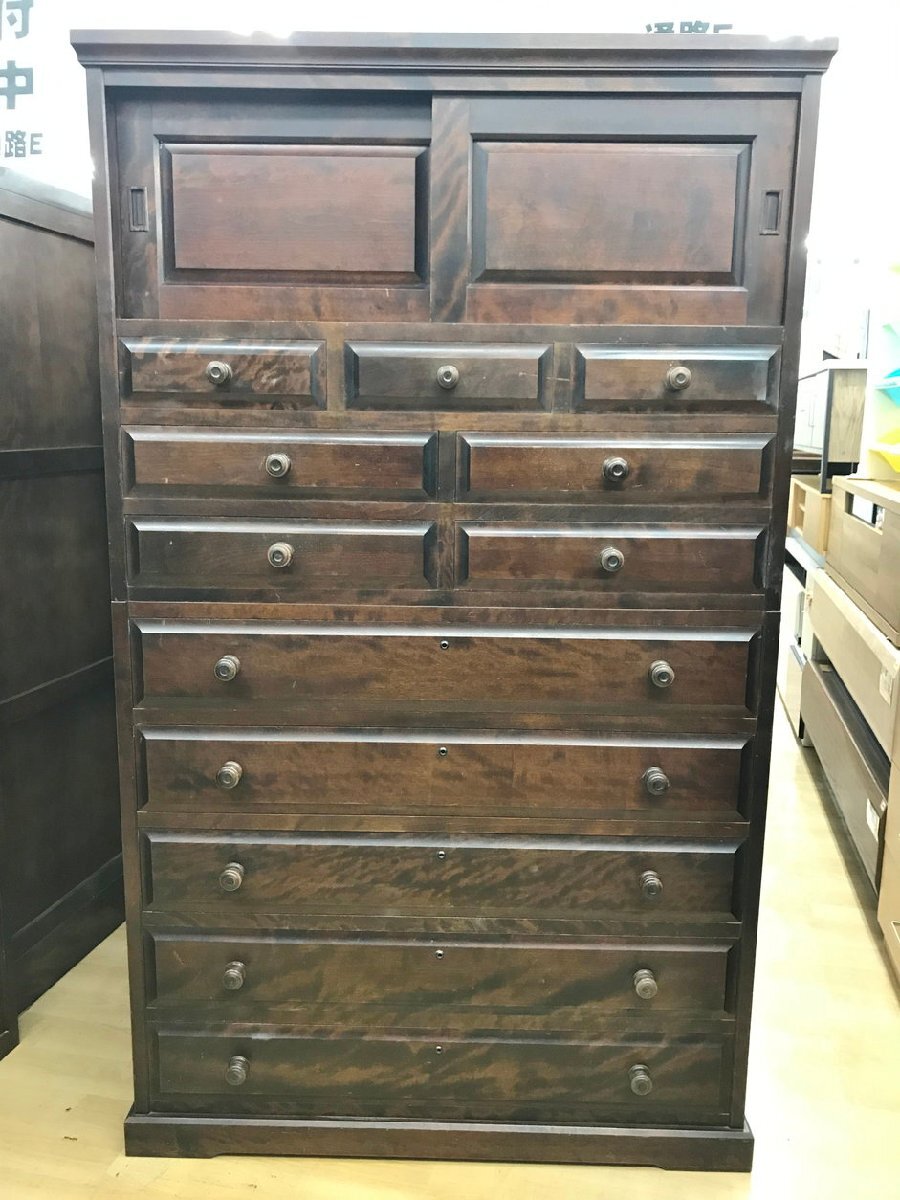 北海道民芸家具 整理ダンス 和ダンス 箪笥 ［静岡市］店頭併売品 2508LS910