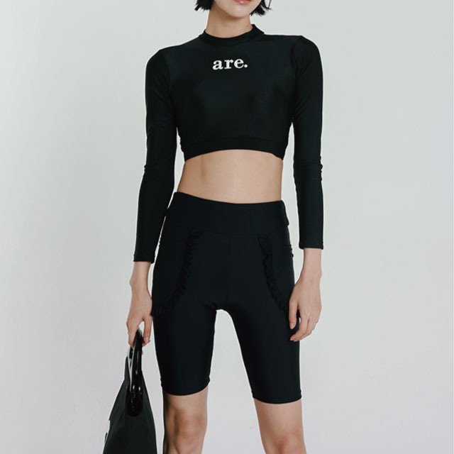 3点セット 水着 ラッシュガード 長袖 スパッツ タンキニ フィットネス スイムウェア プール ママ