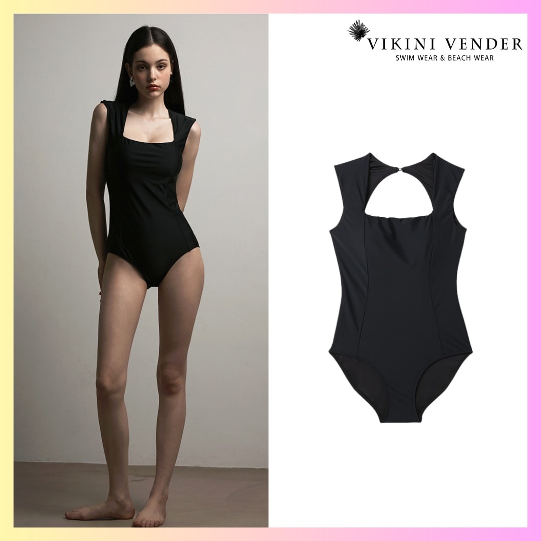 AL Open-Back Simple Monokini + FREE OMAKE 水着 人気 韓国水着 シンプル水着 水着 スタイルアップ パステルカラー水着 体型カバー水着 ワンピース水着