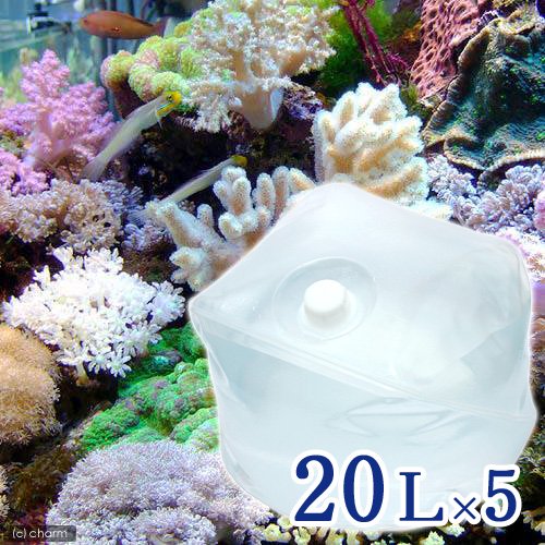 (海水魚)足し水くん テナーボトル 天然海水(海洋深層水) 100リットル 5個口 航空便不可・沖縄不可 CRC26―85―10―00―00