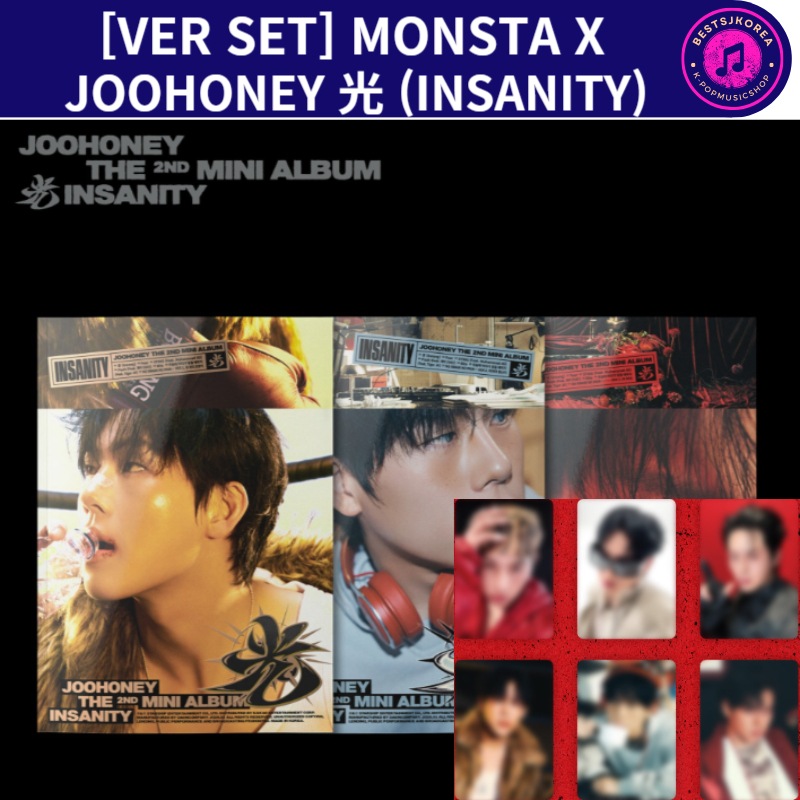 [VER SET] MONSTA X JOOHONEY THE 2ND MINI ALBUM 光 (INSANITY)