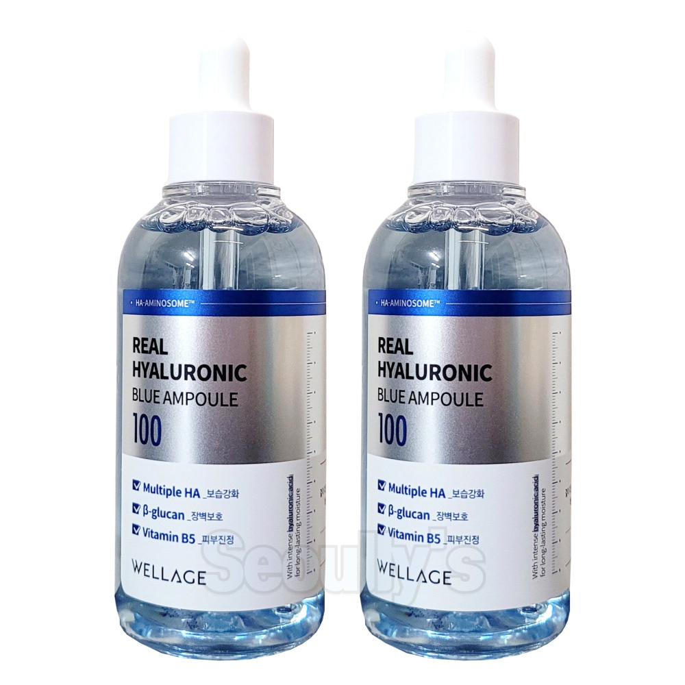 リアルヒアルロニックブルー100アンプル 美容液, 100ml 2ea