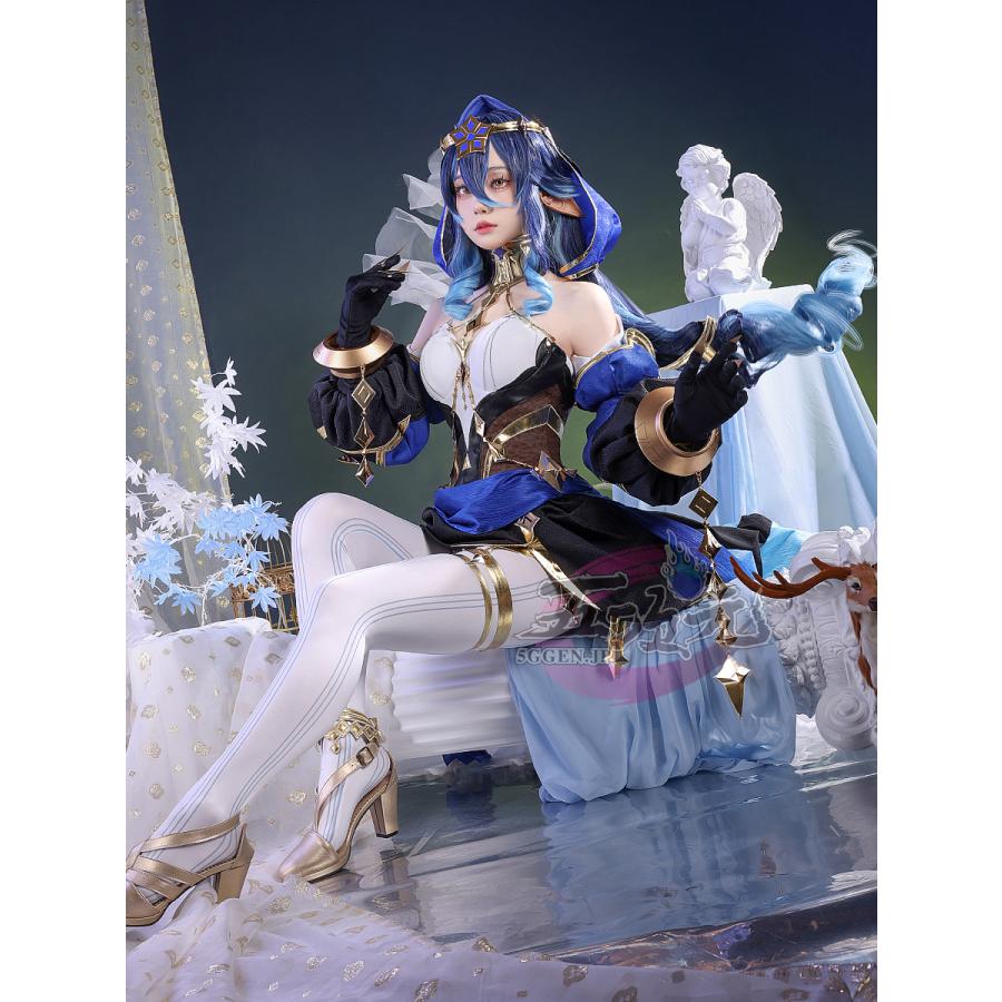 [超人気]三分妄想　原神　コスプレ　レイラ　コスプレ　衣装　ウイッグ 　靴　追加可