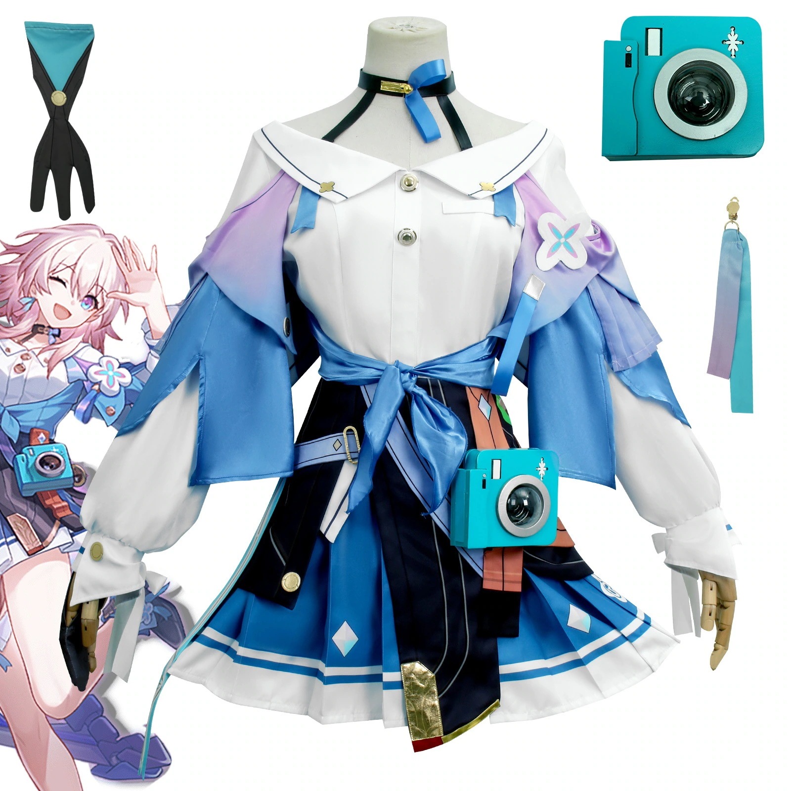 【2025新作】コスプレ 仮装崩壊星穹鉄道cos服三月七コスプレ衣装二次元アニメゲームアニメ イベント用品 7,323円
