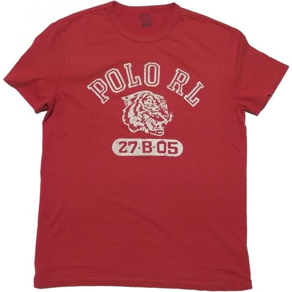 半袖 プリント Tシャツ レッド PR2-071