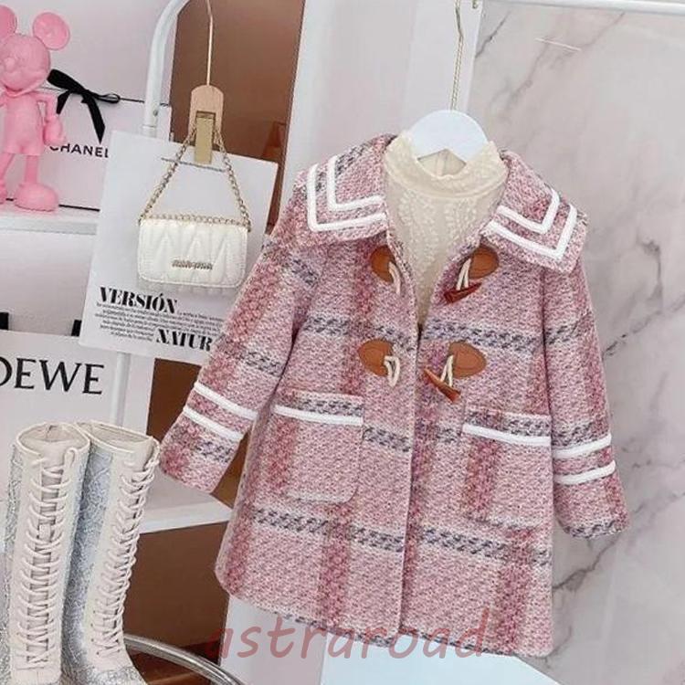 ダッフルコート キッズコート ミドル丈 秋冬　ラシャコート　女の子 子供服　ジュニア　アウター　ジャケット　キッズ　中綿コート 防寒