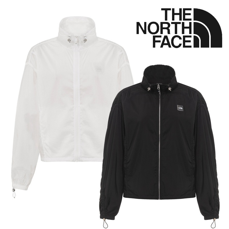 [NJ3LR33] W SHIRRING JACKET 軽量撥水 防風ストレッチ ふんわり袖とショート丈でスタイルアップ スタンドカラーとドローコードでシルエット調整 秋の通勤通学や旅行に便利