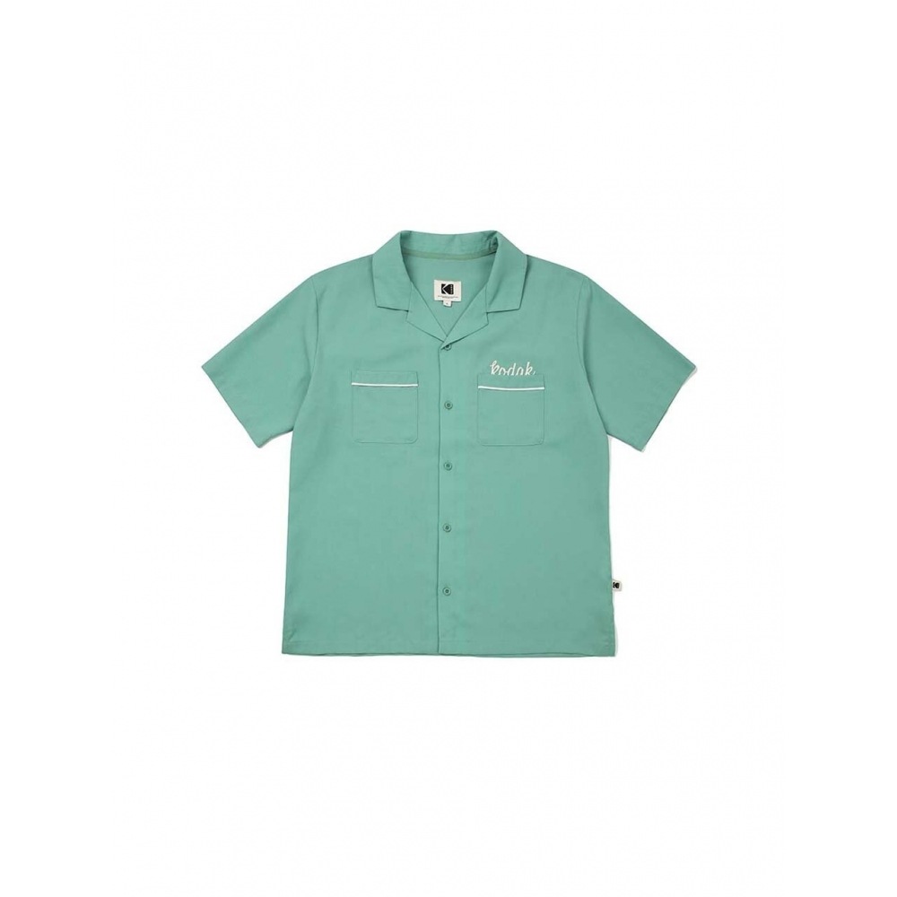 KODAK Apparelホットサマーカバーアップグラフィック半袖シャツGREEN