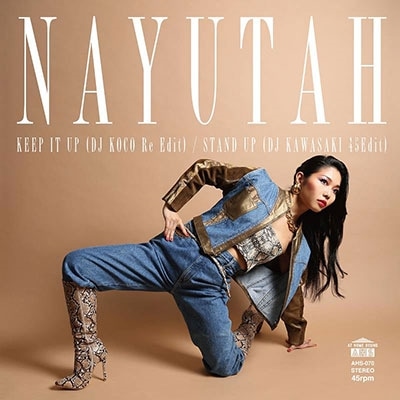 NAYUTAH KEEP IT UP (DJ KOCO Re Edit)/STAND UP (DJ KAWASAKI 45Edit) 完全限定盤 レコード 新品未開封