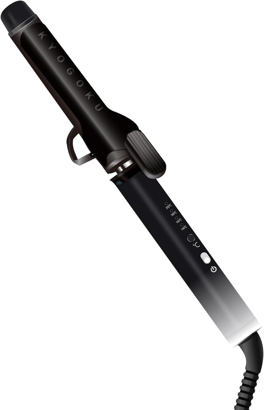 ナノシルク ケラチン カールアイロン 32mm 美容室専売品 ヘアアイロン ダイヤモンドシルクプレート採用 海外対応 艶髪 痛まない 髪質を良くする 髪質改善