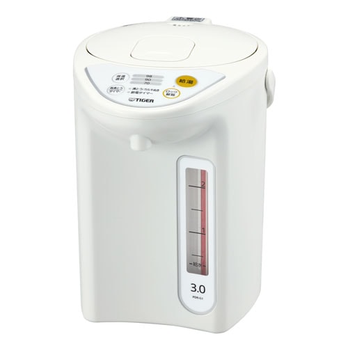 タイガー PDR-G301-W マイコン電動ポット　3.0L　ホワイト PDRG301W