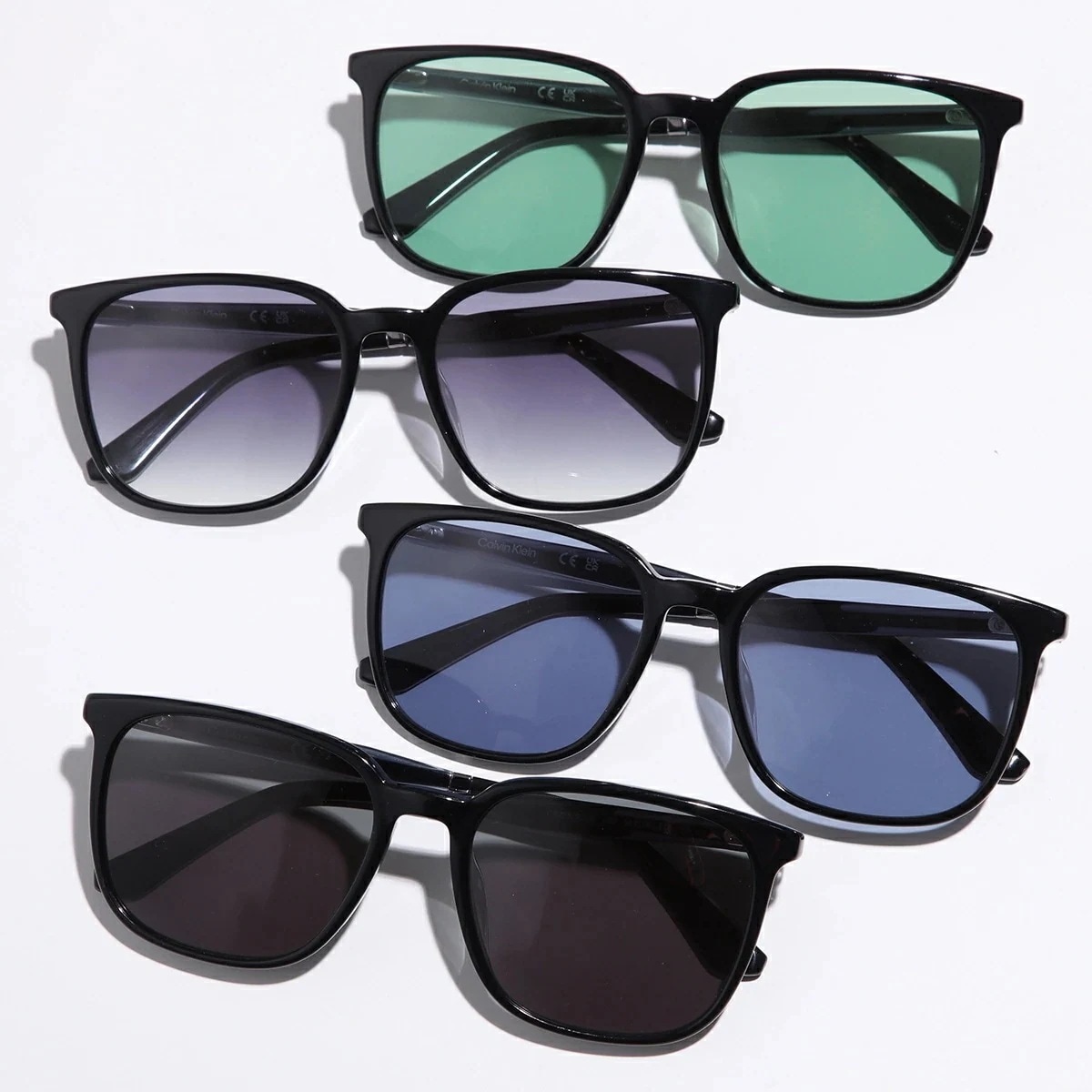 Calvin Klein カルバンクライン サングラス CK23529SLB メンズ レディース ウェリントン型 セルフレーム フルリム ロゴ アイウェア カラー4色