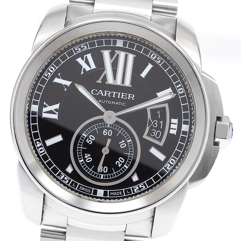 カルティエ CARTIER W7100016 カリブル ドゥ カルティエ スモールセコンド 自動巻き メンズ 良品 保証書付き_896244【中古】