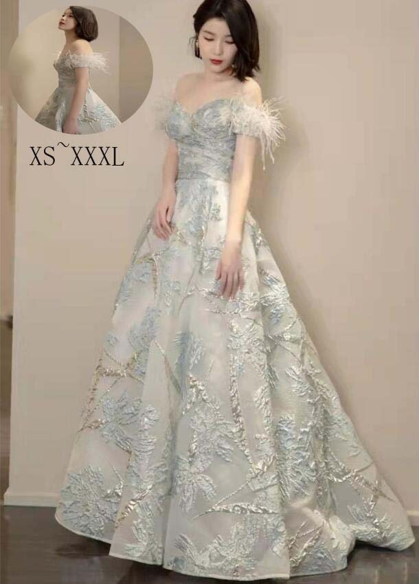 韓国風 カクテルドレス ロングドレス 高級感 花嫁ドレス カラードレス お姫様ドレス セクシー Aラインドレス お呼ばれドレス パーティードレス 同窓会 ドレス イブニングドレス 発表会 スレンダー