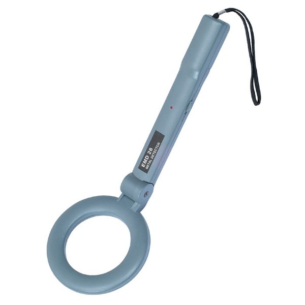 ハンディ金属探知機 高感度/乾電池式 感度調節機能/落下防止用ストラップ付き