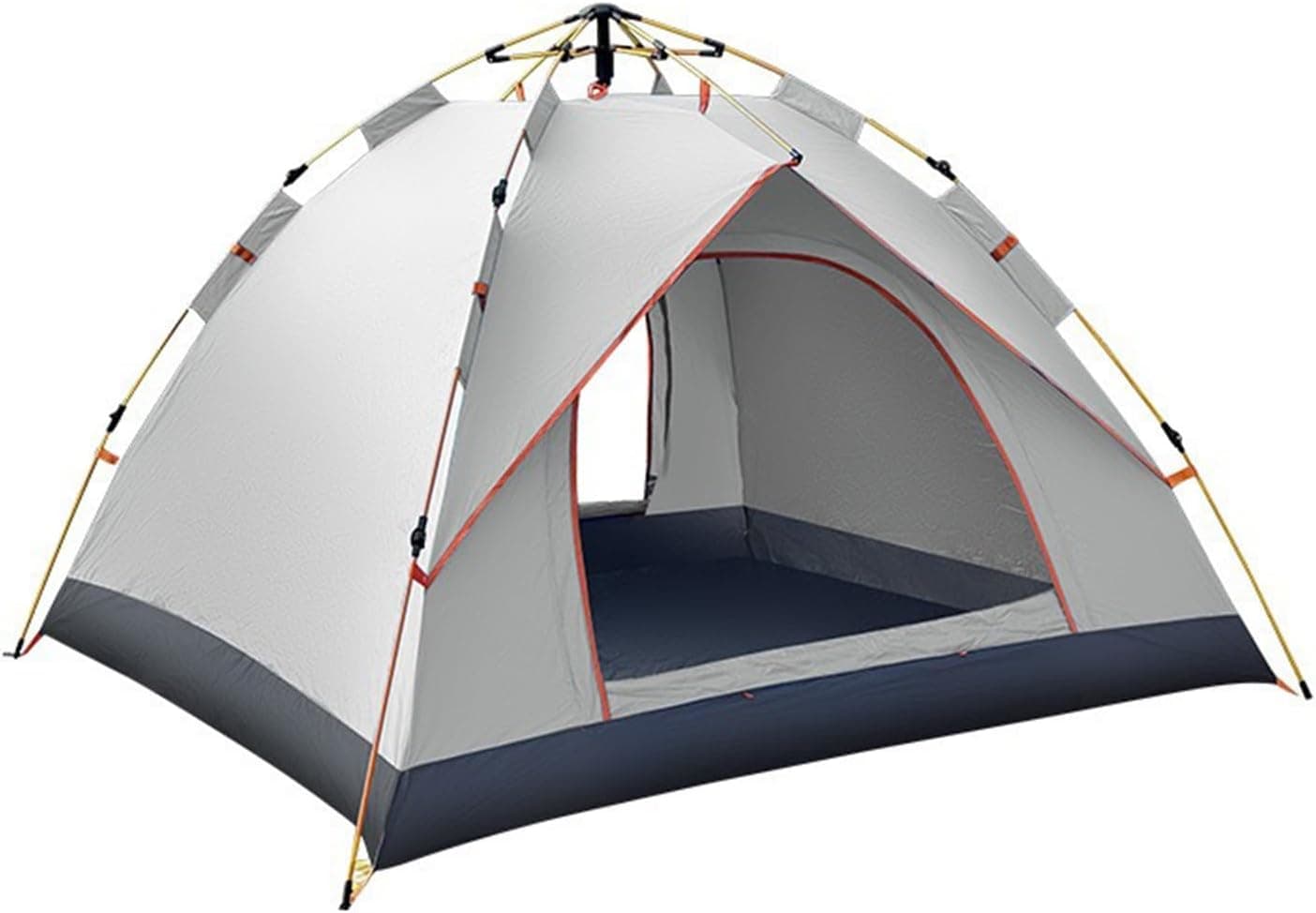 ポップアップテント 2-3人用 グレー 3秒設営 アウトドア 防水
