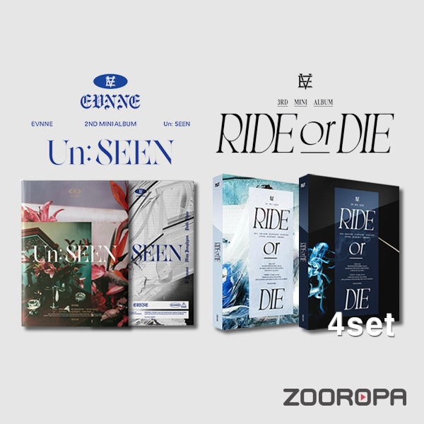 [4종세트] EVNNE 이븐 RIDE or DIE Un SEEN 2집 3집