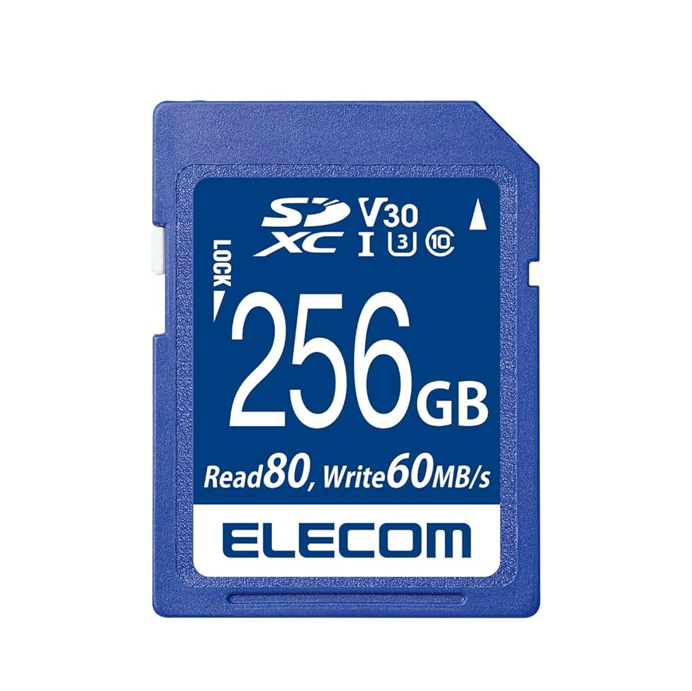 エレコム SDXCカード データ復旧サービス付 ビデオスピードクラス対応 UHS-I U3 80MB s 256GB MF-FS256GU13V3R