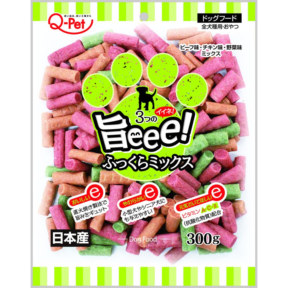 （まとめ買い）旨eee！ ふっくらミックス 300g 犬用おやつ [x12]