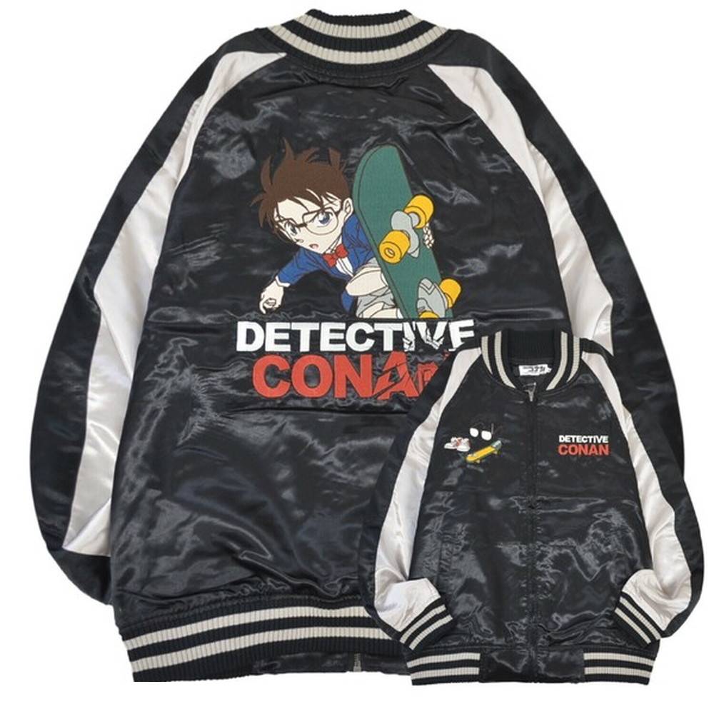 キャラクター 名探偵コナン スカジャン スケボー柄 羽織 アウター ジャケット レディース メンズ cn1851-395