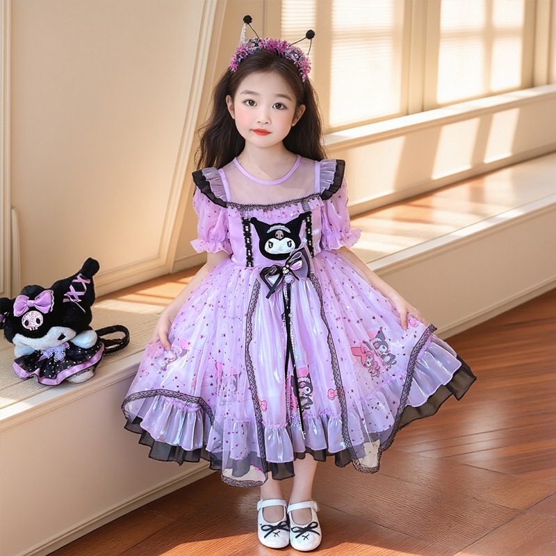 女の子ロリータプリンセススカート女の子ワンピース25子供クロミワンピース赤ちゃんドレススカート