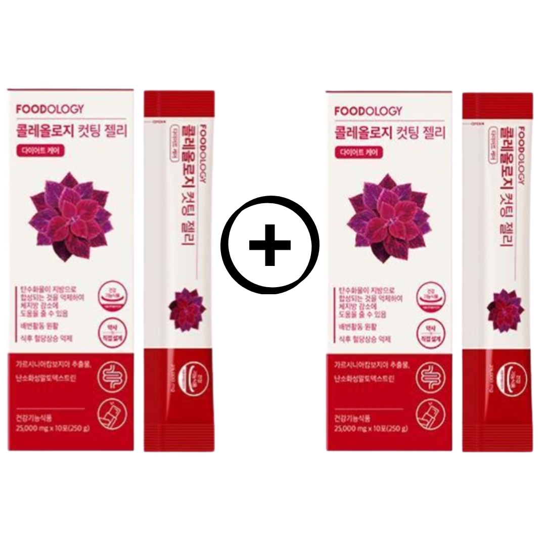 [1+1]コレオロジーカットゼリー 10+2 包 / ダイエットサプリ/ぷるぷるゼリーでおいしい炭水化物カットダイエット/チアシード入り/満腹感サポート/Coleology Cutting