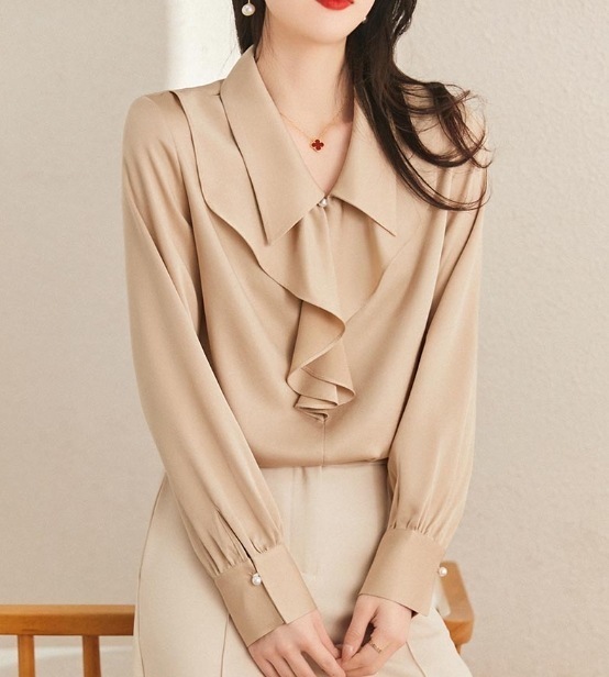 デート モテアイテム シャツ ブラウス ざっくりニット 長袖 シフォン リボン 可愛い きれいめ 上品 おしゃれ かっこいい 可愛い ラブリー キュート ガーリー クール モード系 セクシー