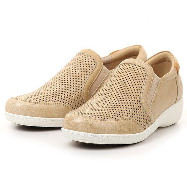 国民クッション 女性 カジュアル パンチング スリッポン LCWC53U126XI_GN