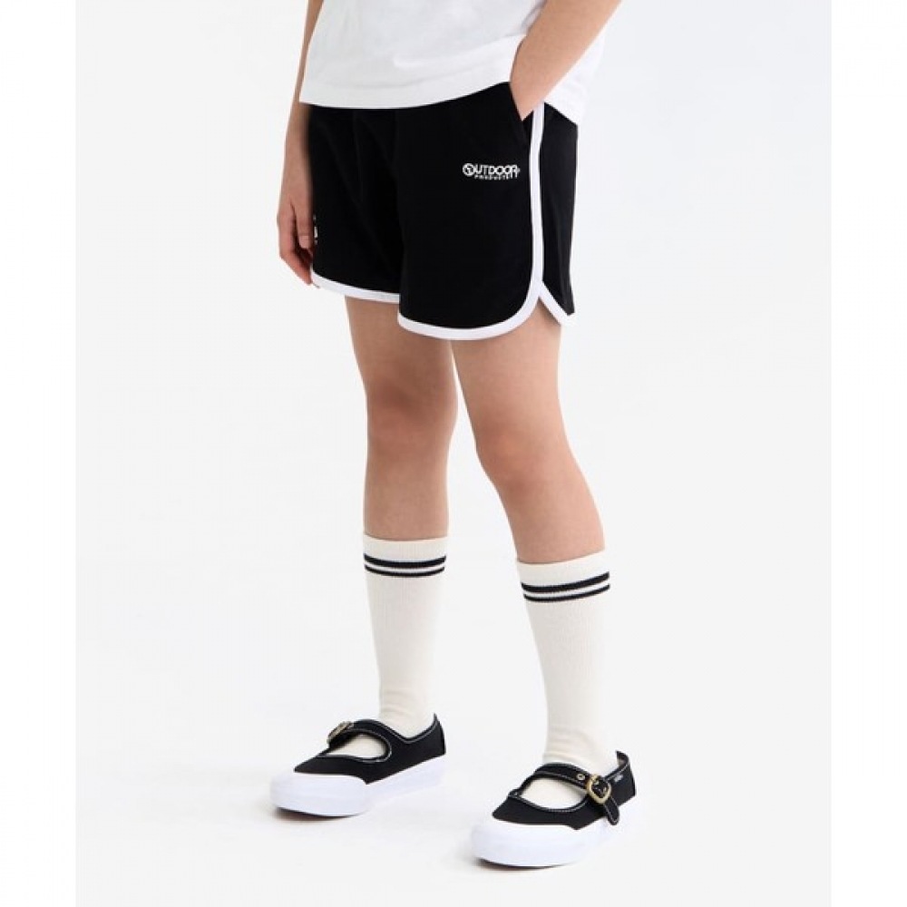 [アウトドア用品キッズ] 女の子用ドルフィンショーツ (ブラック) OD252BHP71_BLK